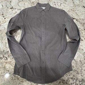 Old Navy Men's Charcoal Button-Down Shirt